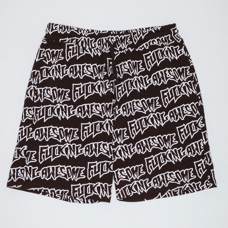 FUCKING AWESOME AOP STAMP SWEAT SHORTS | HESHDAWGZ
