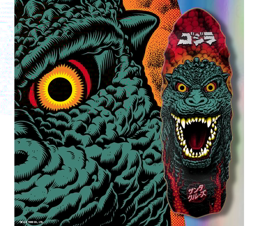 SANTA CRUZ x GODZILLA DESTROYER DECK (11 x 32in