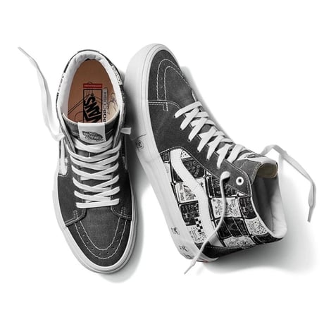 VANS x NO-COMPLY x DANIEL JOHNSTON SK8-HI RAVEN SHOES