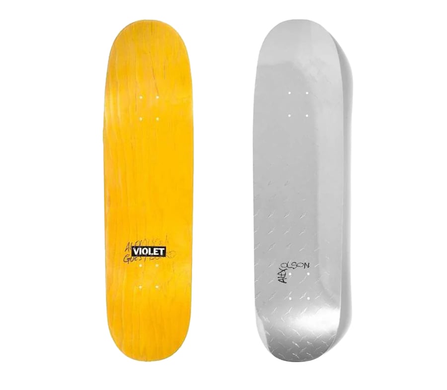 VIOLET ALEX OLSON METAL DECK SILVER (8 x 31.7in