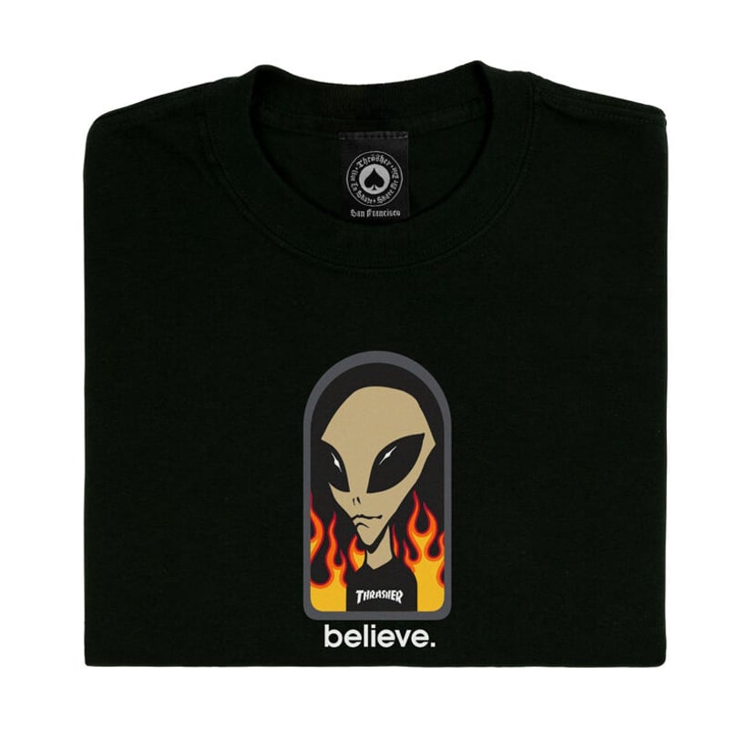 THRASHER x ALIEN WORKSHOP BELIEVE TEE | HESHDAWGZ