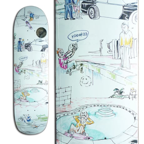 KROOKED RONNIE SANDOVAL SKULL RIDE DECK (8.25 x 32inch)