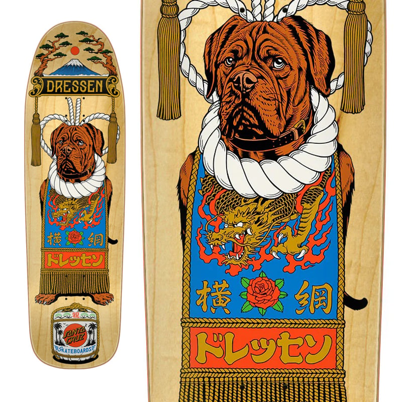 SANTA CRUZ ERIC DRESSEN SUMO DOG DECK (9 x 32.3