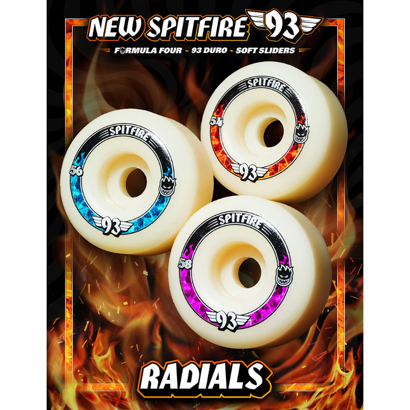 Spitfire Formula Four 93A 53mm ウィール SPITFIRE FORMULA FOUR 93s SOFT SLIDERS WHEEL RA