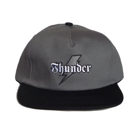 THUNDER BOLT SCRIPT SNAPBACK HAT