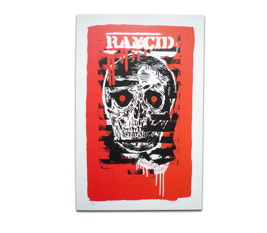 RANCID シルクスクリーンポスター　メンバーサイン入り original