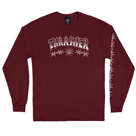 THRASHER x MIKE GIGLIOTTI BARBWIRED L/S TEE