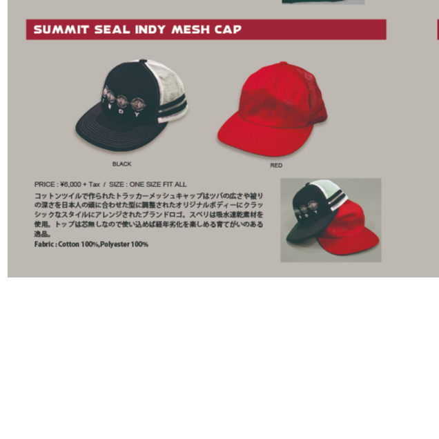 INDEPENDENT SUMMIT SEAL INDY MESH HAT JAPAN LIM