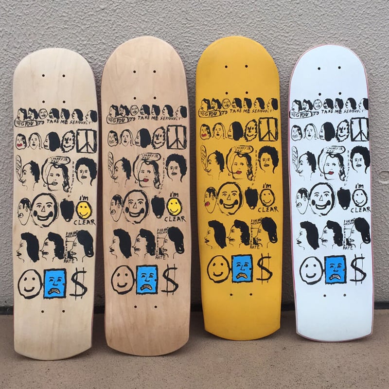 アート・デザイン・音楽 Chris Johanson CHRIS JOHANSON LIMITED SIGNED ART DECK | HESHDAWGZ