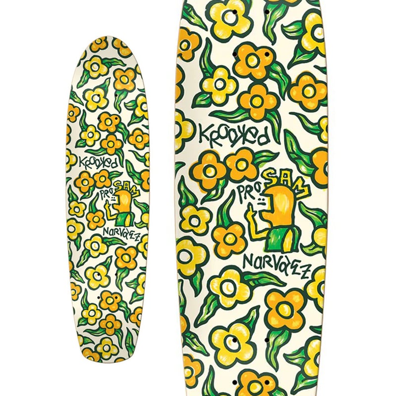 KROOKED SAM NARVAEZ FLOWERS ZIP ZINGER DECK (7.