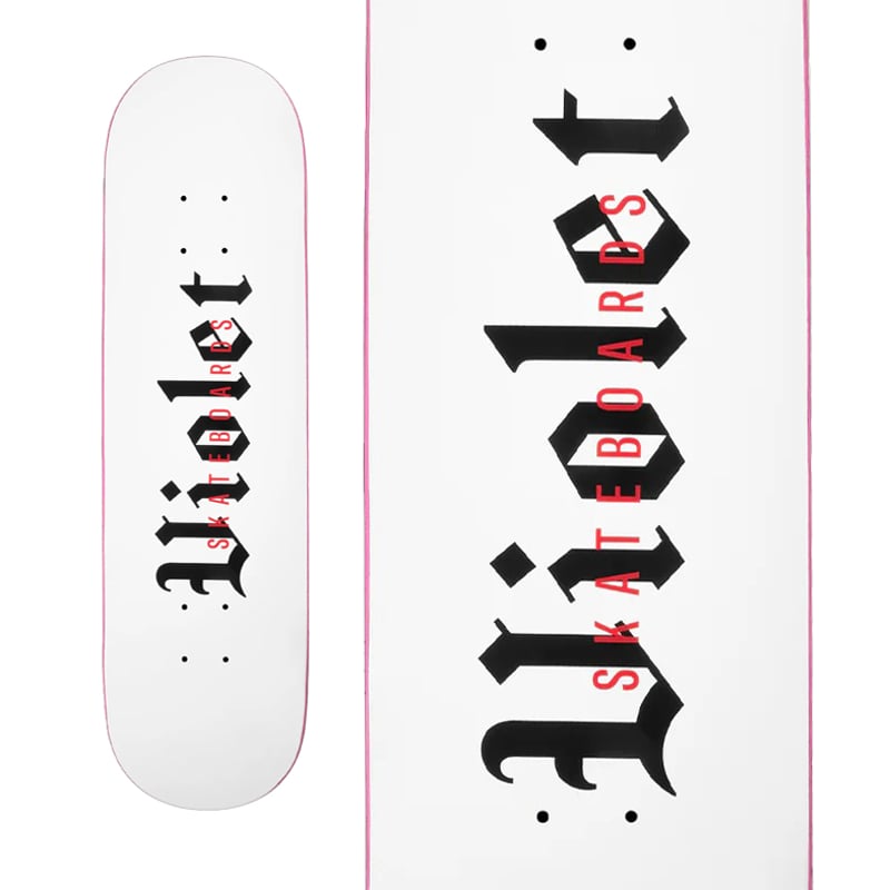 VIOLET STRAIGHT UP, A VIOLET SKATEBOARDS DECK (