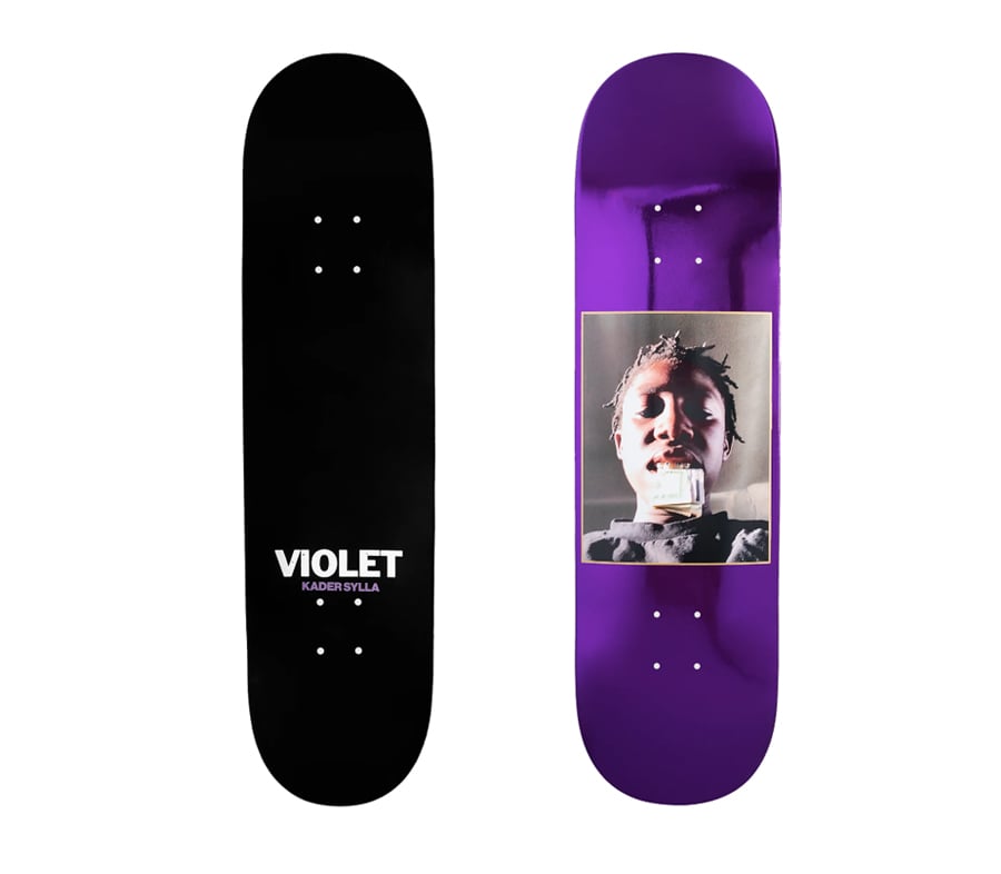 スケボー　デッキ　violet 新品未使用 新作 VIOLET デッキ バイオレット8インチ purple - メルカリ