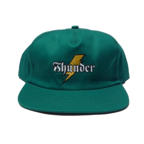 THUNDER BOLT SCRIPT SNAPBACK HAT