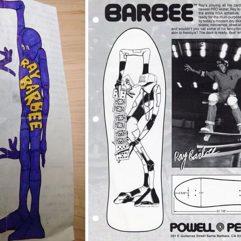90s Ray Barbeeレイバービー当時物スケボーTシャツ　希少 USA製 90s POWELL PERALTA 
