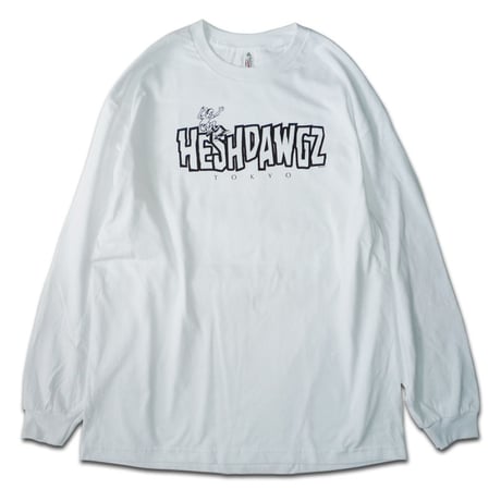 HESHDAWGZ  x JIM PHILLIPS SINGLE COLOR LOGO L/S TEE