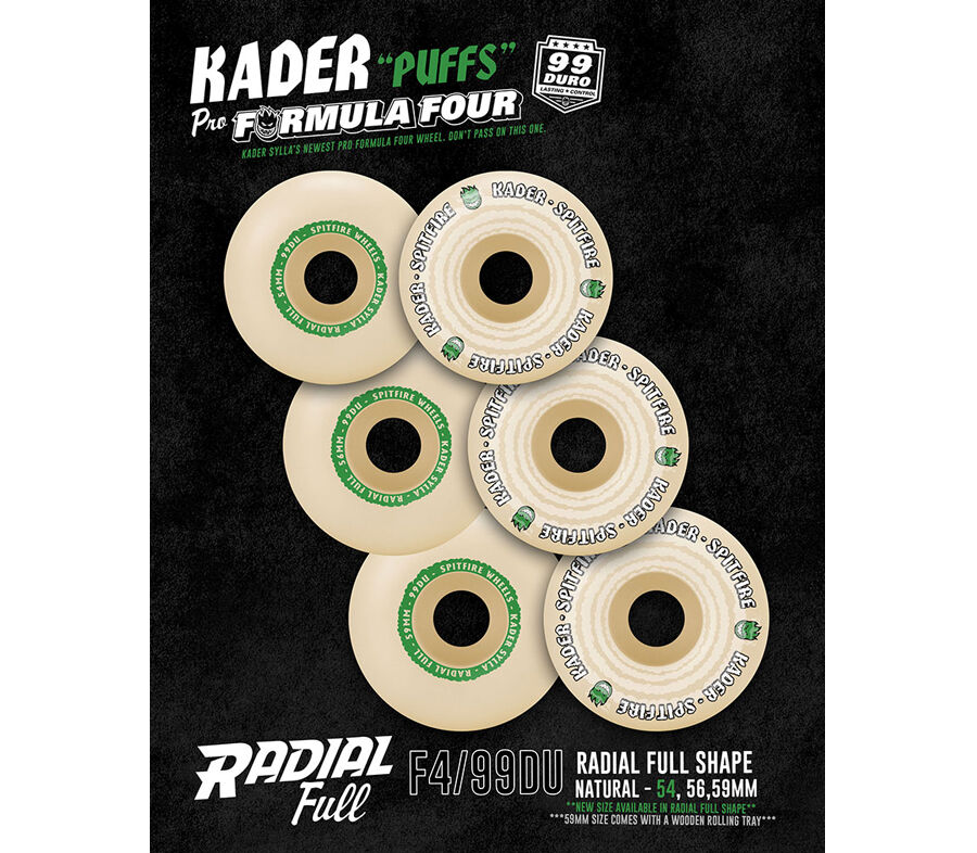 SPITFIRE KADER SYLLA PUFFS FORMULA FOUR WHEEL R SPITFIRE KADER SYLLA PUFFS FORMULA FOUR WHEEL R