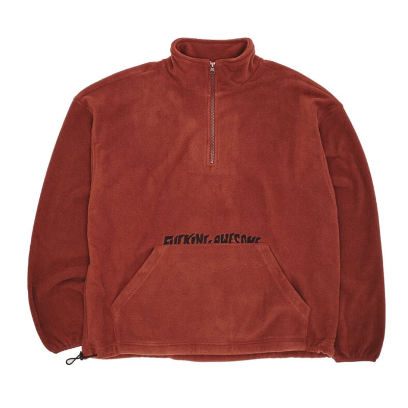 FUCKING AWESOME CUT OFF QUARTER ZIP POLAR FLEEC