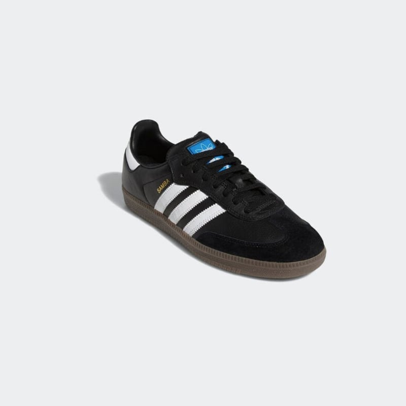 ADIDAS SKATEBOARDING SAMBA ADV SHOES / CORE BLA...