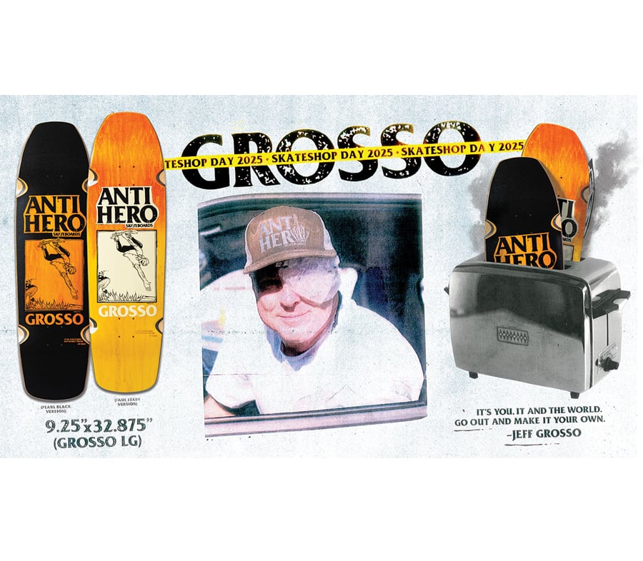 ANTI HERO / Jeff grosso / アンタイヒーロー SKATE ANTI HERO x SKATE SHOP DAY 2025 JEFF GROSSO HAN