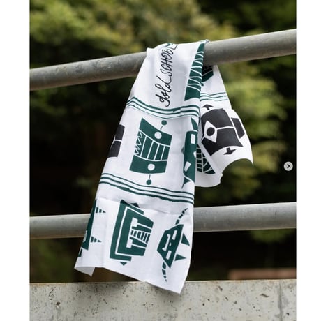 GOLD SCHOOL ROBOT TENUGUI / BANDANA LIMITED COLORWAY
