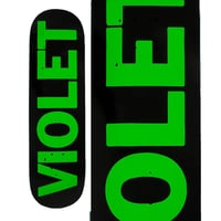 VIOLET CREW DECK BLACK/GREEN (8 x 31.7inch, 8.25 x 31.8﻿﻿inch)
