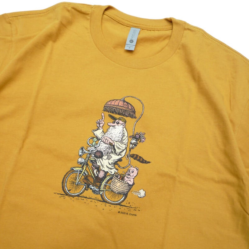 ROBERT CRUMB MR.NATURAL ON A BICYCLE TEE | HESH