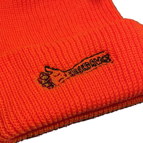 HESHDAWGZ x RUSS POPE ARM LOGO EMBROIDERY CUFF BEANIE