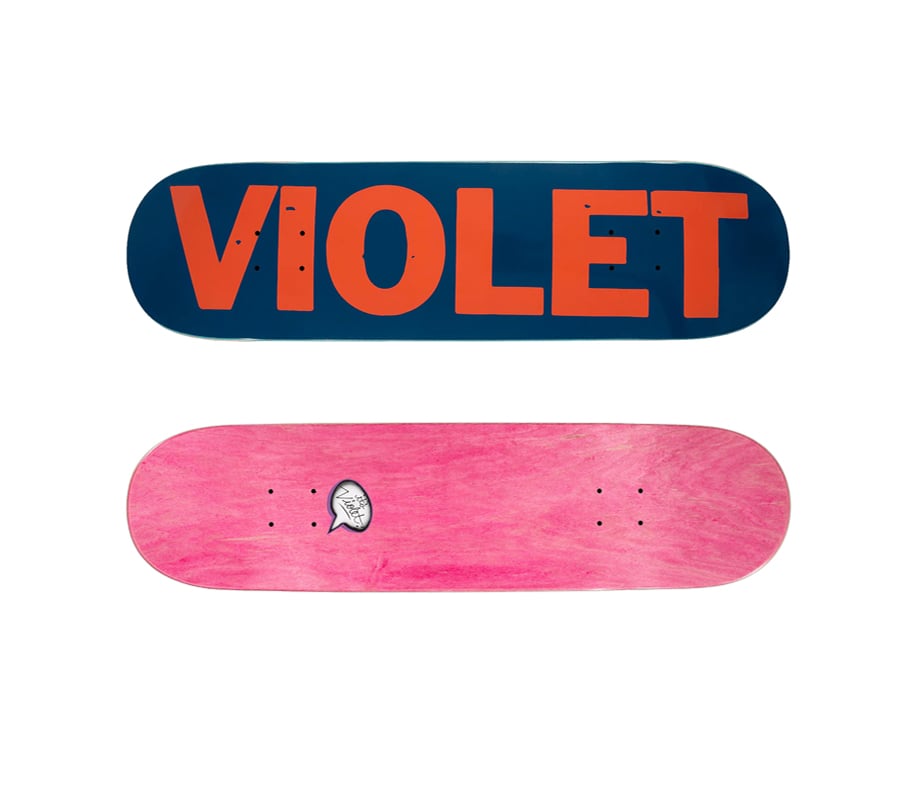 スケートボード VIOLET CREW DECK VIOLET Crew Deck - Black / White