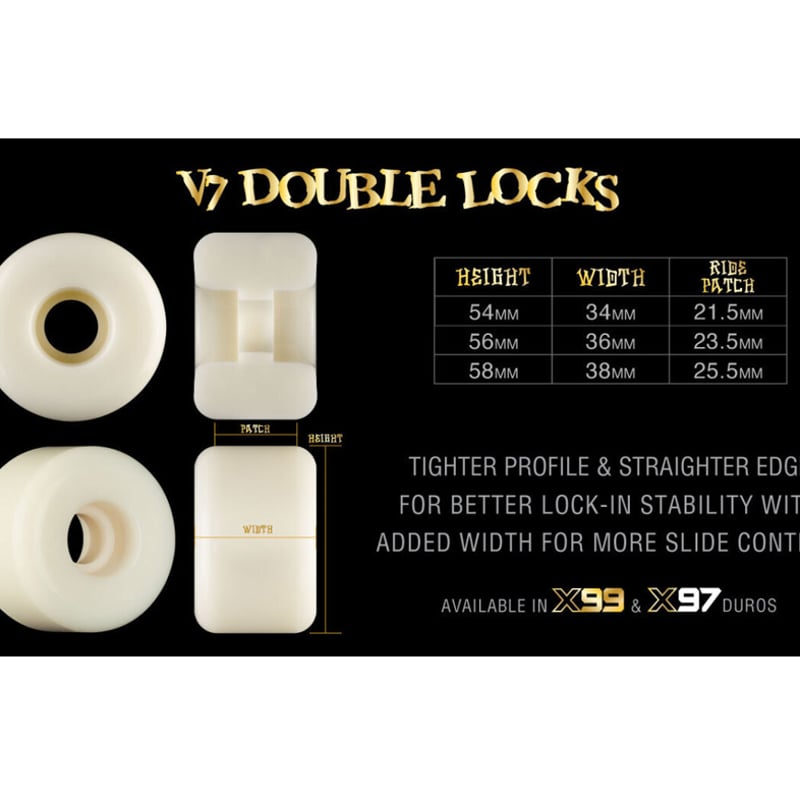 BONES WHEELS X-FORMULA DOUBLE LOCK V7 SIDECUT W