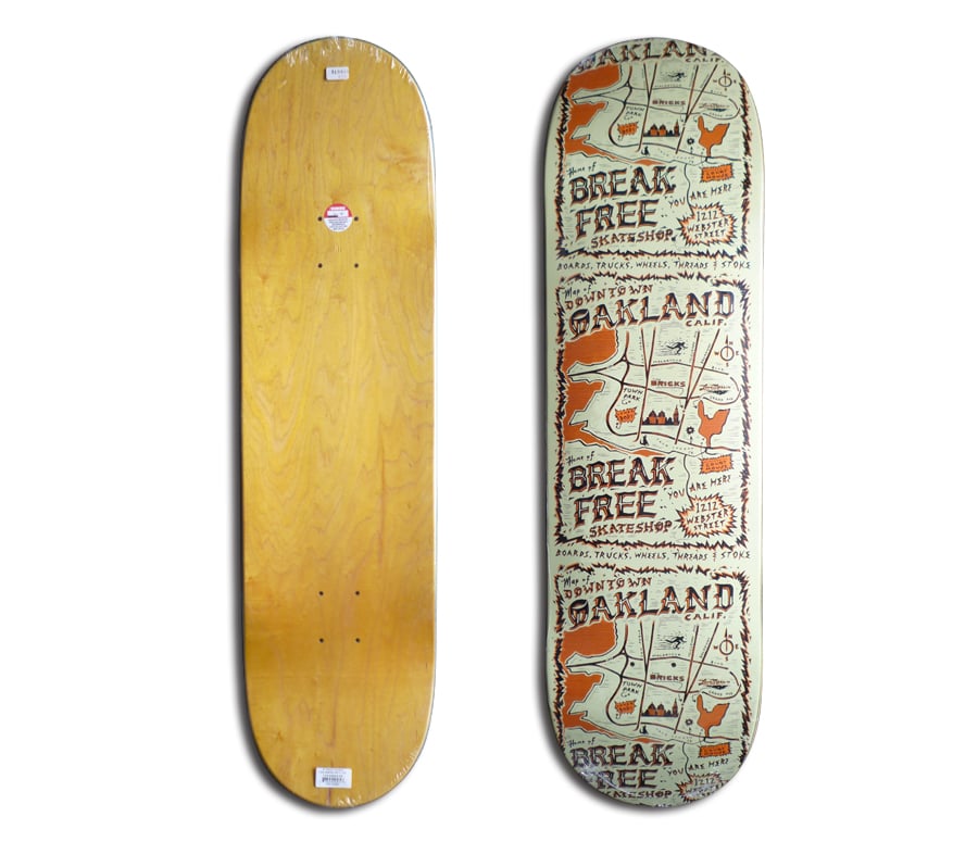 BREAK FREE MAPS SHOP DECK (8.75 x 32.5) | HESHD