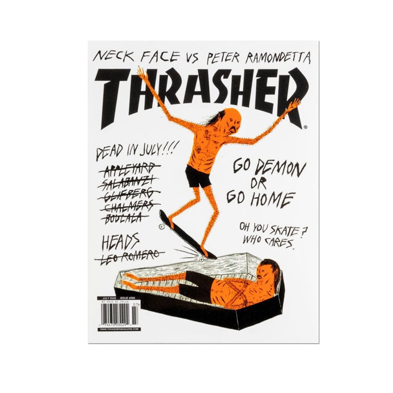 THRASHER NECKFACE COVER STICKER | HESHDAWGZ THRASHER NECKFACE COVER STICKER | HESHDAWGZ