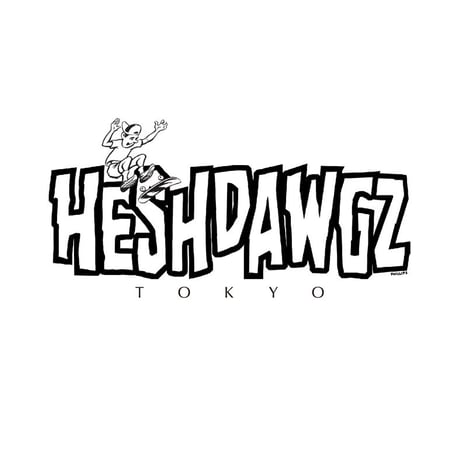 HESHDAWGZ  x JIM PHILLIPS SINGLE COLOR LOGO L/S TEE