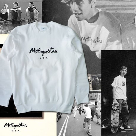 METROPOLITAN USA EMBROIDERY LOGO  CREWNECK