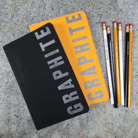 PENCIL PUSHER PROJECT GRAPHITE ZINE  "DELUXE PACK" VOL.1 & VOL.2 & PENCILS