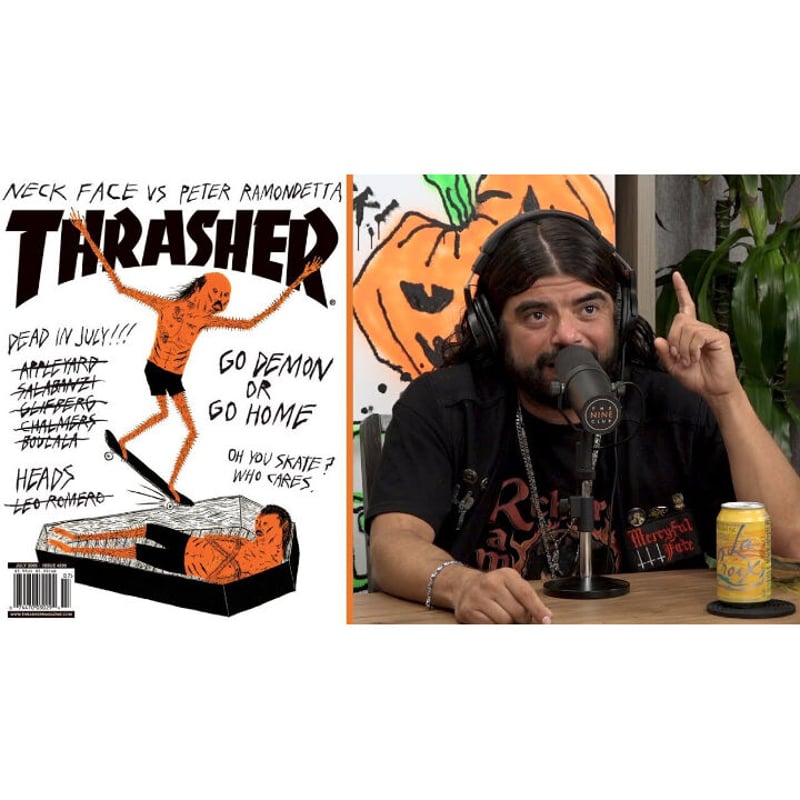 THRASHER NECKFACE COVER STICKER | HESHDAWGZ THRASHER NECKFACE COVER STICKER | HESHDAWGZ