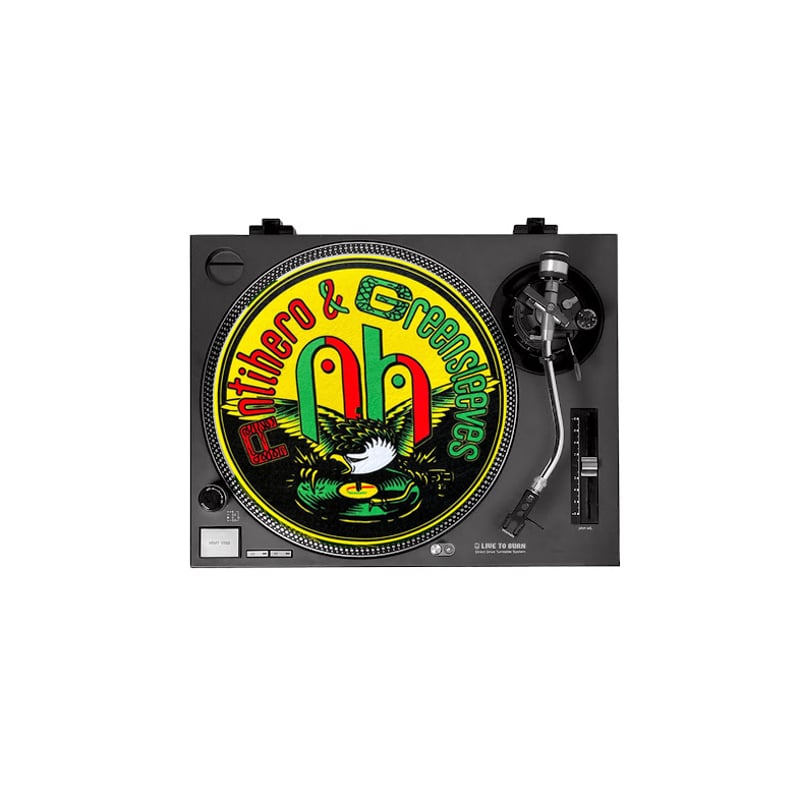パスヘッド Roswell Project レコード グリーンスリーブ ANTI HERO x GREENSLEEVES TURNTABLE SLIPMAT | HE