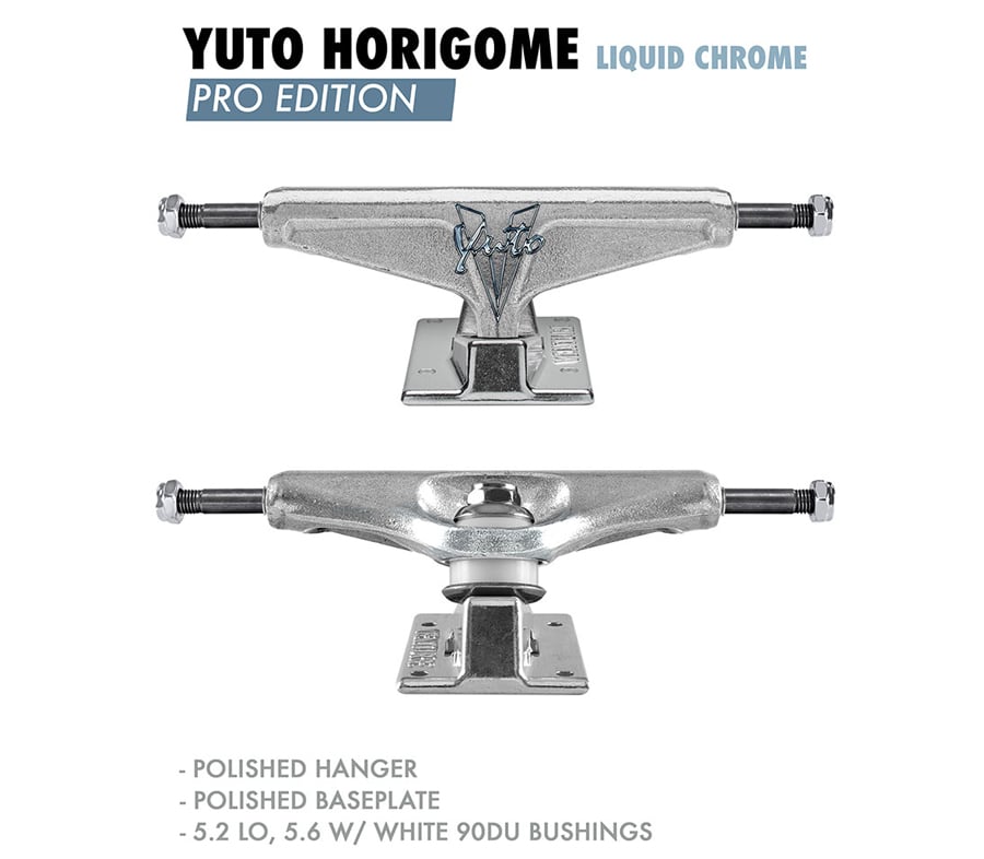 ベンチャー　トラック Yuto Horigome QUID CHROME VENTURE TRUCKS YUTO HORIGOME LIQUID CHROME POLISHED 5.6HI