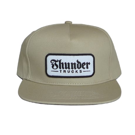 THUNDER SCRIPT PATCH SNAPBACK HAT