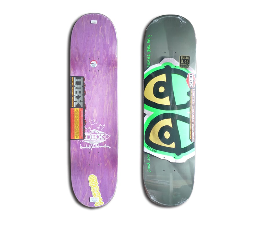 KROOKED EYES LIGHT GREEN DBX DECK (8.25 x 32inc