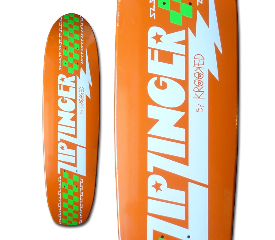 KROOKED ZIP ZINGER DECK ORANGE (7.75 x 30inch)