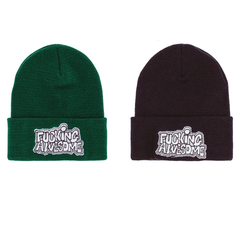 FUCKING AWESOME ニット帽 FUCKING AWESOME ニット帽 緑紫