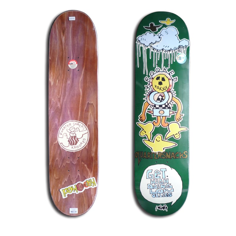KROOKED x QUARTERSNACKS GET HIGH DECK (8.25 x 3