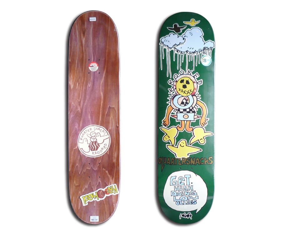 KROOKED x QUARTERSNACKS GET HIGH DECK (8.25 x 3