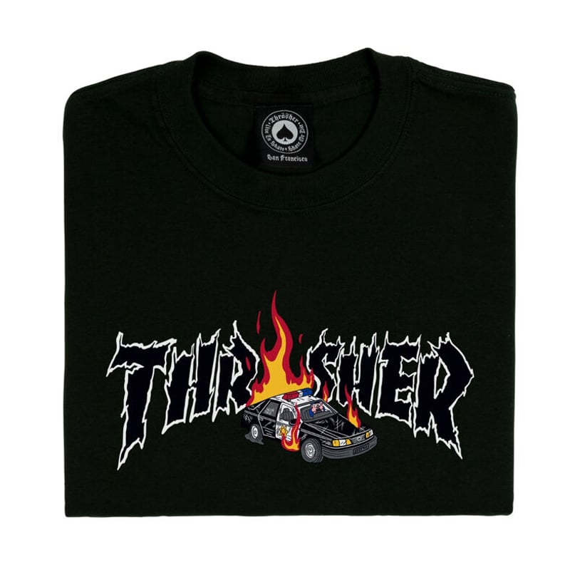 THRASHER NECKFACE COP CAR TEE | HESHDAWGZ