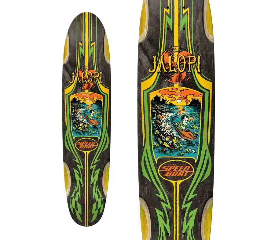 ANTI HERO JALOPI SKATE CO. SPEEDBOAT DECK (7.74