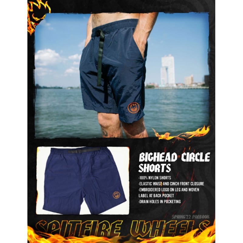 SPITFIRE BIGHEAD CIRCLE NYLON SHORTS | HESHDAWGZ
