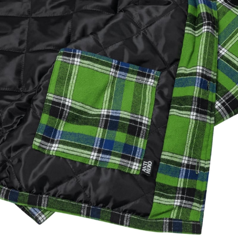 トップス ANTIHERO Flannel Shirt Jacket Anti-Hero Eagle Green Flannel Shirt Jacket | Zumiez