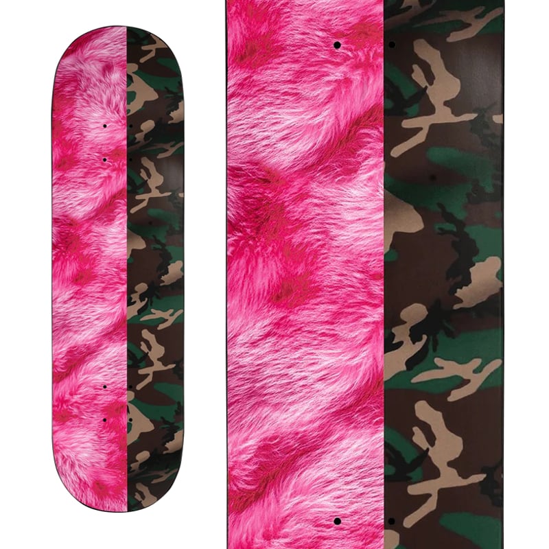 VIOLET PINK FUR AND CAMO DECK (8 x 31.7inch) |