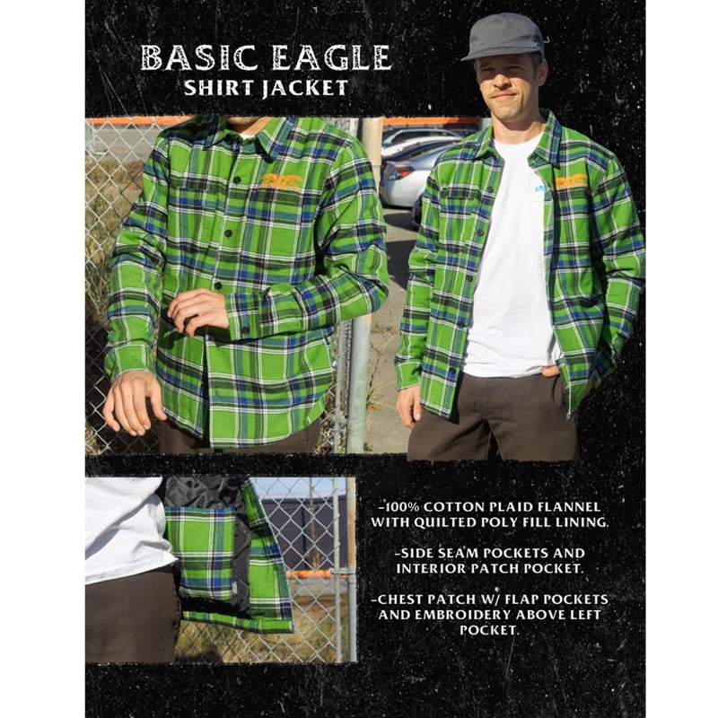 ANTIHERO - BASIC EAGLE FLANNEL SHIRT JKT 【公式通販】