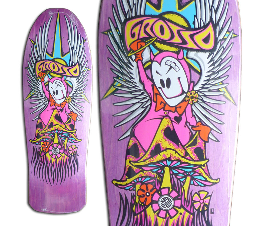 BLACK LABEL JEFF GROSSO 1989 RE-ISSUE DECK (10 BLACK LABEL JEFF GROSSO 1989 RE-ISSUE DECK (10